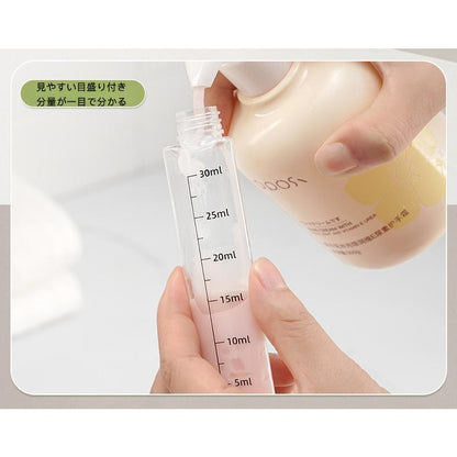 QUADFLOW™ 4in1 トラベル液体収納ボトル