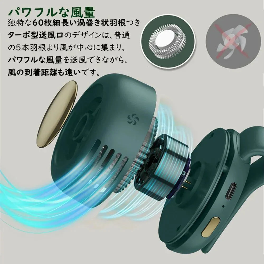 楽ミニ扇風™・クリップ式｜360度風向調節