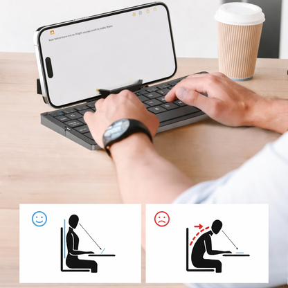 MiniType™ ポータブルキーボード — あなたの仕事を、どこにでも連れて行く。