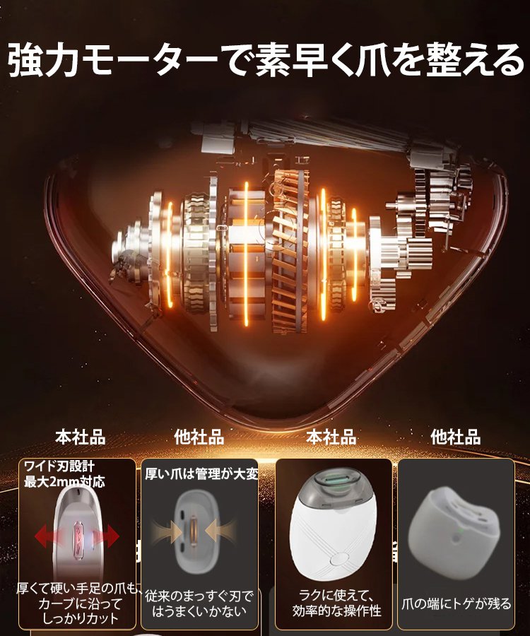 TrimX™ 電動爪切り＆ネイルポリッシャー